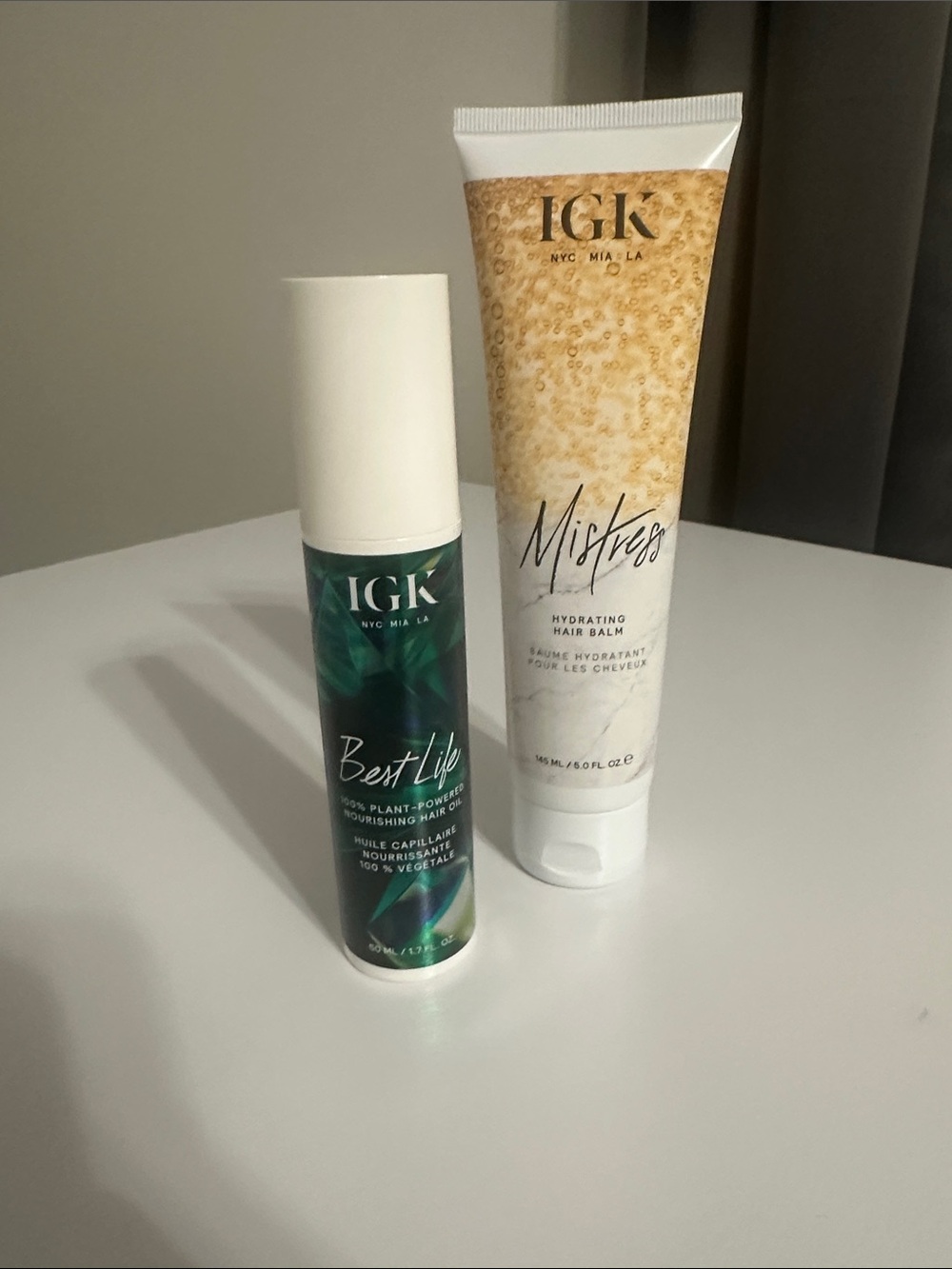 IGJ Mistress Hydrating Hair Balm and Best Life Hair Oil